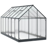 Serra da Giardino con porta Antracite 183,5 x 363,5 x 207 cm