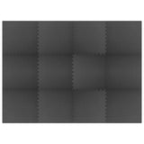 Tappetino per piscina 12 pcs Nero 4,32  Schiuma EVA