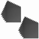 Tappetino per piscina 12 pcs Nero 4,32  Schiuma EVA