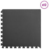 Tappetino per piscina 12 pcs Nero 4,32  Schiuma EVA