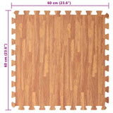 Tappetini per esercizi a puzzle 12 pcs Marrone 4,32