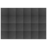 Tappetino per piscina 24 pcs Nero 8,64  Schiuma EVA