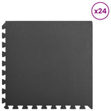 Tappetino per piscina 24 pcs Nero 8,64  Schiuma EVA
