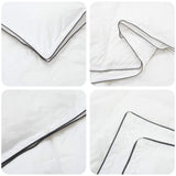 Set di Piumoni Bianco 140 x 200 cm Cotone, Bambù, Poliestere