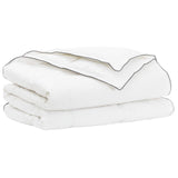 Set di Piumoni Bianco 140 x 200 cm Cotone, Bambù, Poliestere