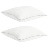 Set di Piumoni con cuscino 2 pcs Bianco Fibra di bambù