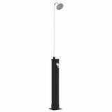 Doccia Solare con Testa Doccia PVC, ABS, Lega di zinco Nero