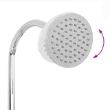 Doccia Solare con Testa Doccia PVC, ABS, Lega di zinco Nero