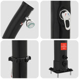 Doccia Solare con Doccetta PVC, ABS, Lega di zinco Nero