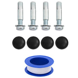 Doccia Solare con Doccetta PVC, ABS, Lega di zinco Nero