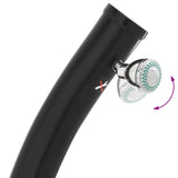 Doccia Solare con Doccetta PVC, ABS, Lega di zinco Nero