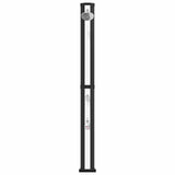 Doccia solare con testa doccia e rubinetto 40 l Nero e Argento