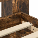 Telaio del letto con storage Rovere Fumo 80 x 200 cm