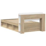 Telaio del letto con storage Rovere Sonoma 80 x 200 cm