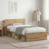 Telaio del letto con storage Rovere Artigianale 90 x 190 cm
