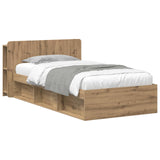 Telaio del letto con storage Rovere Artigianale 90 x 190 cm