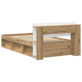 Telaio del letto con storage Rovere Artigianale 90 x 190 cm