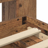 Telaio del letto con storage Legno antico 100 x 200 cm