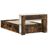 Telaio del letto con storage Rovere Fumo 90 x 200 cm