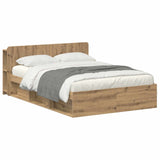 Telaio del letto con storage Rovere Artigianale 140 x 190 cm