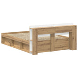 Telaio del letto con storage Rovere Artigianale 140 x 190 cm