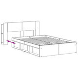 Telaio del letto con storage Rovere Artigianale 140 x 190 cm