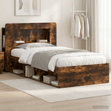 Telaio del letto con storage Rovere Fumo 90 x 200 cm