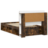 Telaio del letto con storage Rovere Fumo 90 x 200 cm