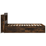 Telaio del letto con storage Rovere Fumo 90 x 200 cm