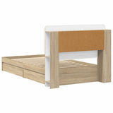 Telaio del letto con storage Rovere Sonoma 90 x 190 cm