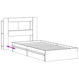 Telaio del letto con storage Rovere Sonoma 90 x 190 cm