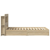 Telaio del letto con storage Rovere Sonoma 90 x 190 cm