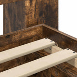 Telaio del letto con storage Rovere Fumo 100 x 200 cm
