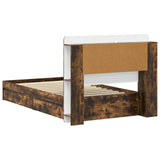 Telaio del letto con storage Rovere Fumo 100 x 200 cm
