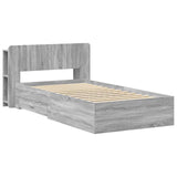 Telaio del letto con storage Sonoma grigio 80 x 200 cm