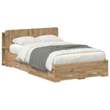 Telaio del letto con storage Rovere Artigianale 120 x 190 cm