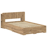 Telaio del letto con storage Rovere Artigianale 120 x 190 cm
