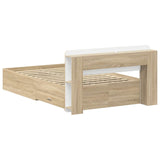 Telaio del letto con storage Rovere Sonoma 120 x 200 cm