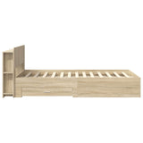 Telaio del letto con storage Rovere Sonoma 120 x 200 cm