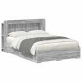 Telaio del letto con storage Sonoma grigio 160 x 200 cm