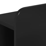 Telaio del letto con storage con testiera Nero 75 x 190 cm