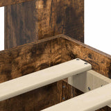 Telaio del letto con storage Rovere Fumo 90 x 200 cm