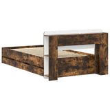 Telaio del letto con storage Rovere Fumo 90 x 200 cm