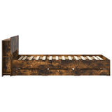 Telaio del letto con storage Rovere Fumo 90 x 200 cm