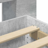 Telaio del letto con storage Grigio Cemento 150 x 200 cm
