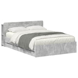 Telaio del letto con storage Grigio Cemento 150 x 200 cm