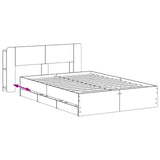 Telaio del letto con storage Grigio Cemento 150 x 200 cm