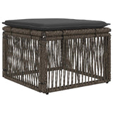 Set Divano da Giardino 4 pcs Grigio polyrattan