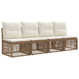 Set Divano da Giardino 13 pcs Beige polyrattan