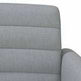 Loveseat con bottoni imbottiti Grigio Chiaro 116 x 67 x 80 cm